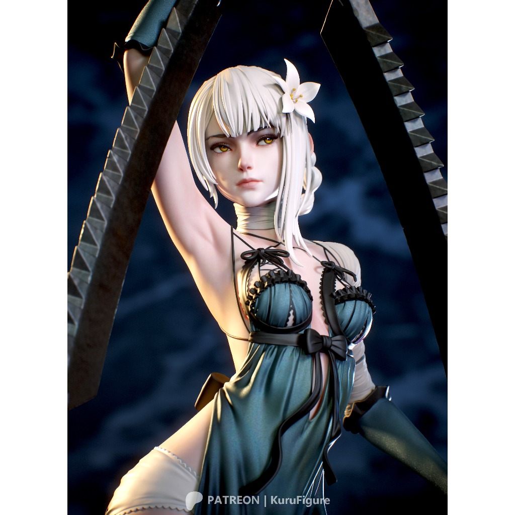 [โมเดลไม่ทำสี] Kaine -  [Nier Replicant] 3D printing model STL