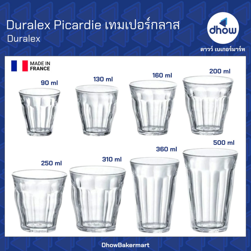 แก้วกาแฟโบราณ Duralex Picardie ทรงสั้น ทรงสูง Duralex(ดูราเล็กซ์) 1 ใบ ★★★★★ ออกใบกำกับภาษีได้(รวมค่าส่ง)