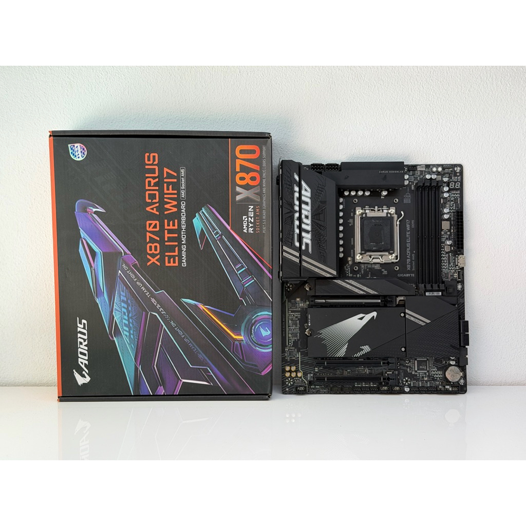 MAINBOARD (เมนบอร์ด) GIGABYTE X870 AORUS ELITE WIFI7 (REV. 1.0) (AMD SOCKET AM5 DDR5 ATX) ประกัน 10/