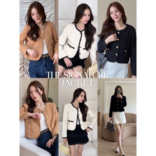 TOPBASIX - THE SIGNATURE JACKET เสื้อคลุมผ้าทวีตแขนยาว