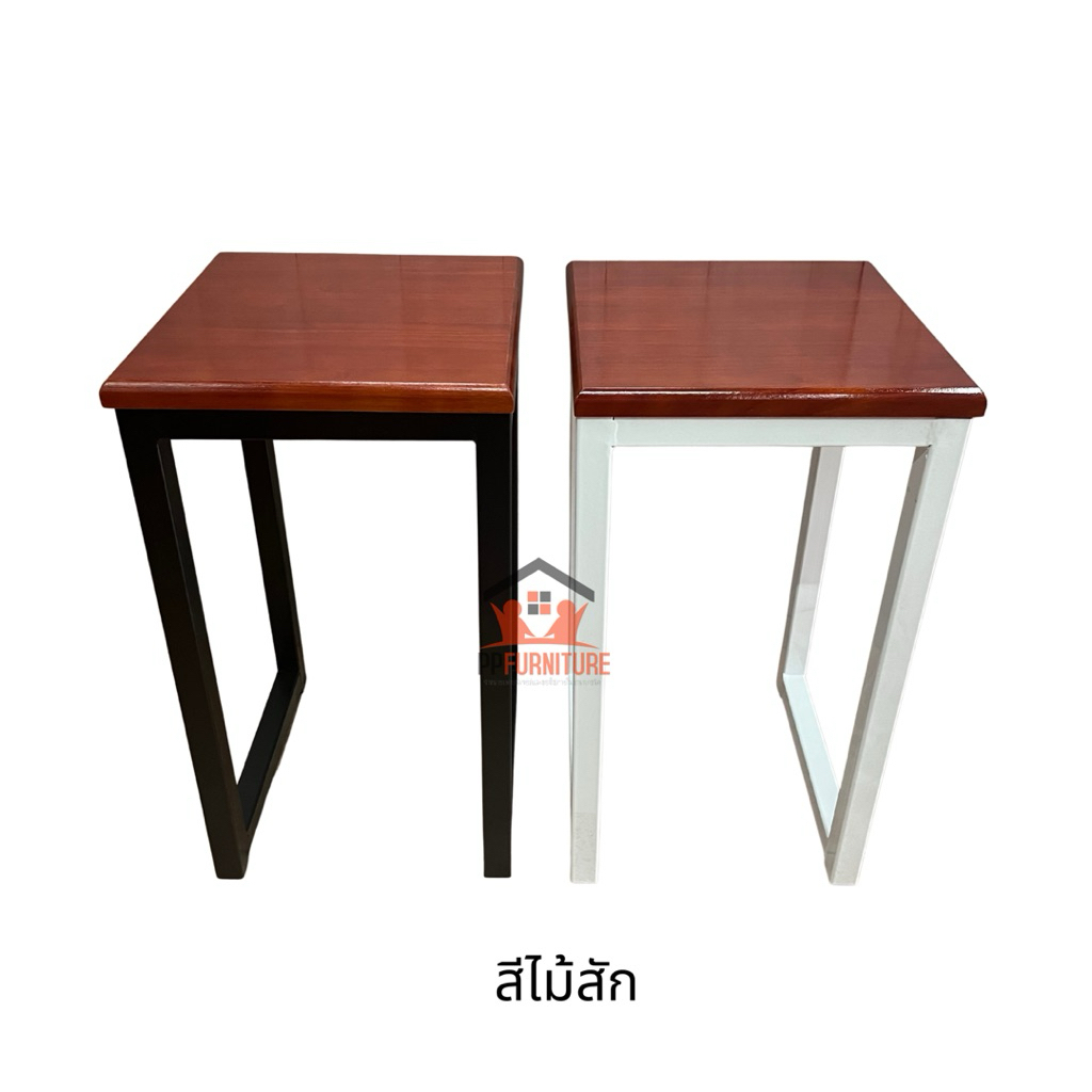 เก้าอี้ลอฟท์ หน้าไม้ยางพาราเกรดA หน้าไม้ 6 สี ความสูง 20 นิ้ว ขนาด 28x28x51 cm. แข็งแรง คุณภาพดี !!