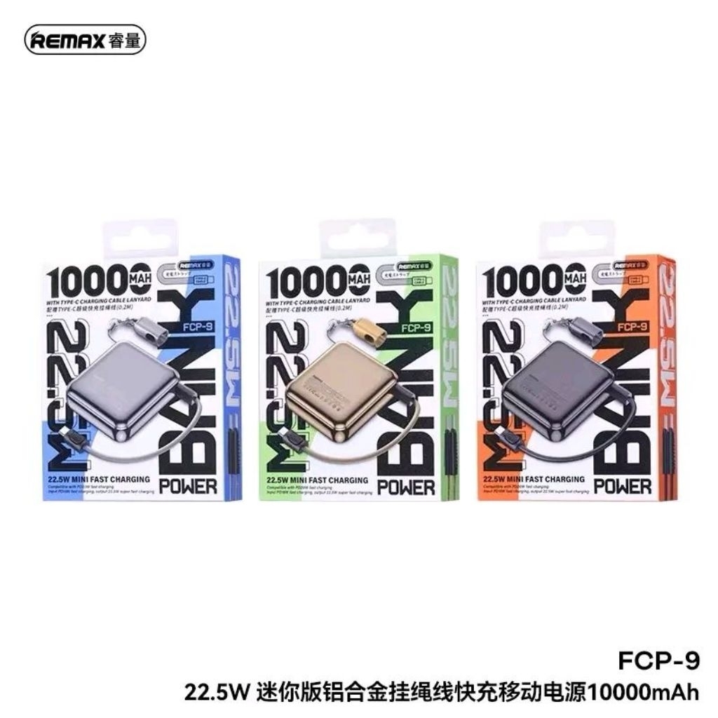 [ CCC ] Remax 10000mAh Mini Powerbank พาวเวอร์แบงค์ 22.5W แบบพกพา ชาร์จเร็ว Type-c cable สำหรับโทรศั