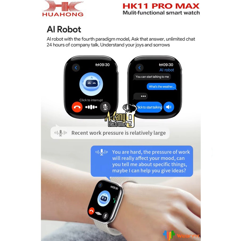 HK11ProMax (อัพเกรดใหม่) smartwatch สมาร์ทวอทช์หน้าจอ Super Amoled ขนาด 46 mm.โทรได้ เปลี่ยนสายได้ เปลี่ยนรูปหน้าจอได้ ราคา ถูกที่สุด ดีลบีเคเค แกลเลอรีภาพที่ 3