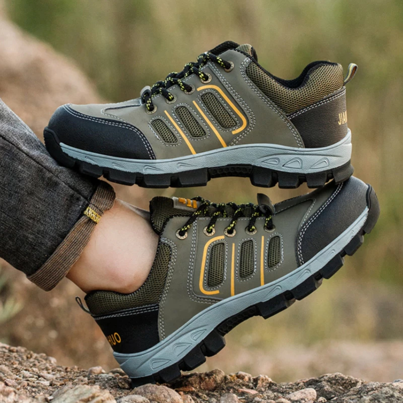 koprui รองเท้าเซฟตี้ กันลื่นทนทาน กันกระแทก Safety Shoes พื้นกันกระแทก รองเท้า safety กันกระแทกกันแทง