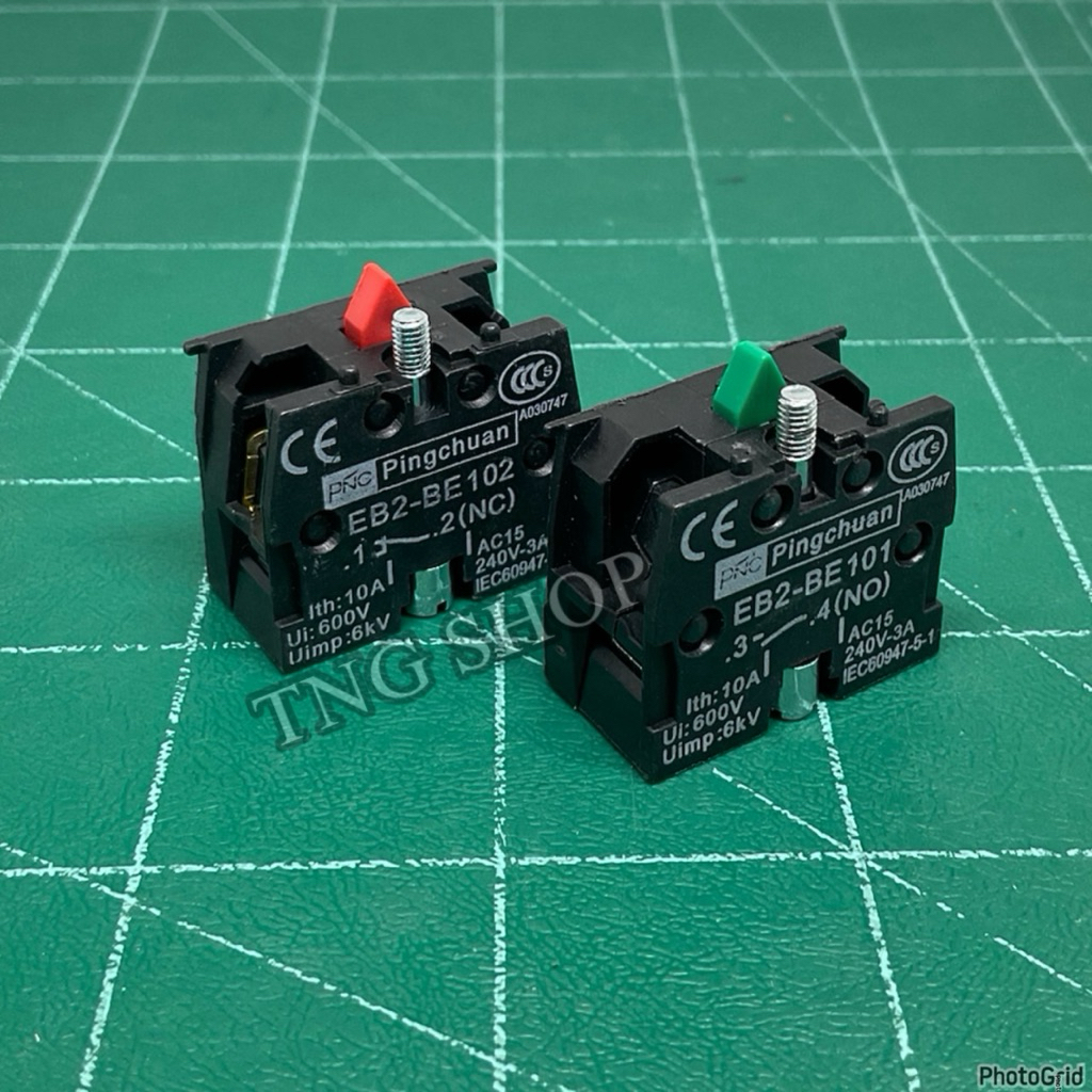 Contact คอนแทคเสริม  EB2-BE101 (NO) EB2-BE102 (NC) EB2 คอนแทค ราคา1ตัว พร้อมส่ง