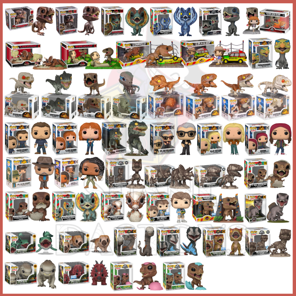 {PRE-ORDER} Funko Pop! MOVIES : Jurassic Park, Jurassic World, Dominion, Fallen Kingdom, Rebirth