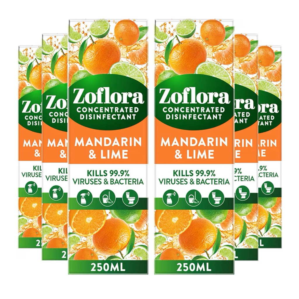 น้ำยาฆ่าเชื้อทำความสะอาดเข้มข้น zoflora 250 ml. กลิ่น Mandarin Lime ของแท้จากประเทศอังกฤษ 🇬🇧