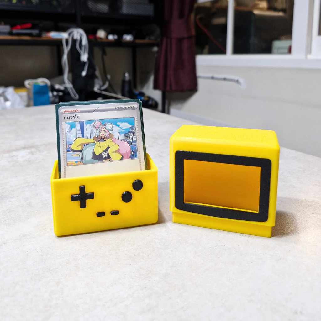 Deck Box Game Boy 60 Cards กล่องใส่การ์ดโปเกมอน Pokemon Card TCG ดีไซน์เกมบอย ใส่ได้ 60 ใบ [3D Print] thumbnail 6