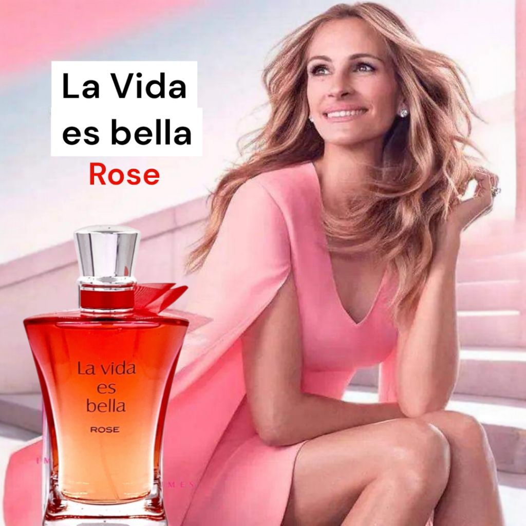 La Vida Es Bella Rose by Fragrance World EDP 100 ml แท้💯