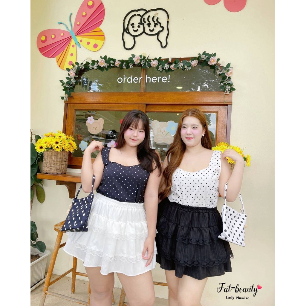 (shopee video & liveมีส่วนลด+ส่งฟรี✅) กระโปรงทรงสวิง(มีกางเกงซับใน) เอวดึงยางรอบ ระบายชั้นแต่งลูกไม้ เพิ่มความเก๋(32-46) - รูปที่ 5