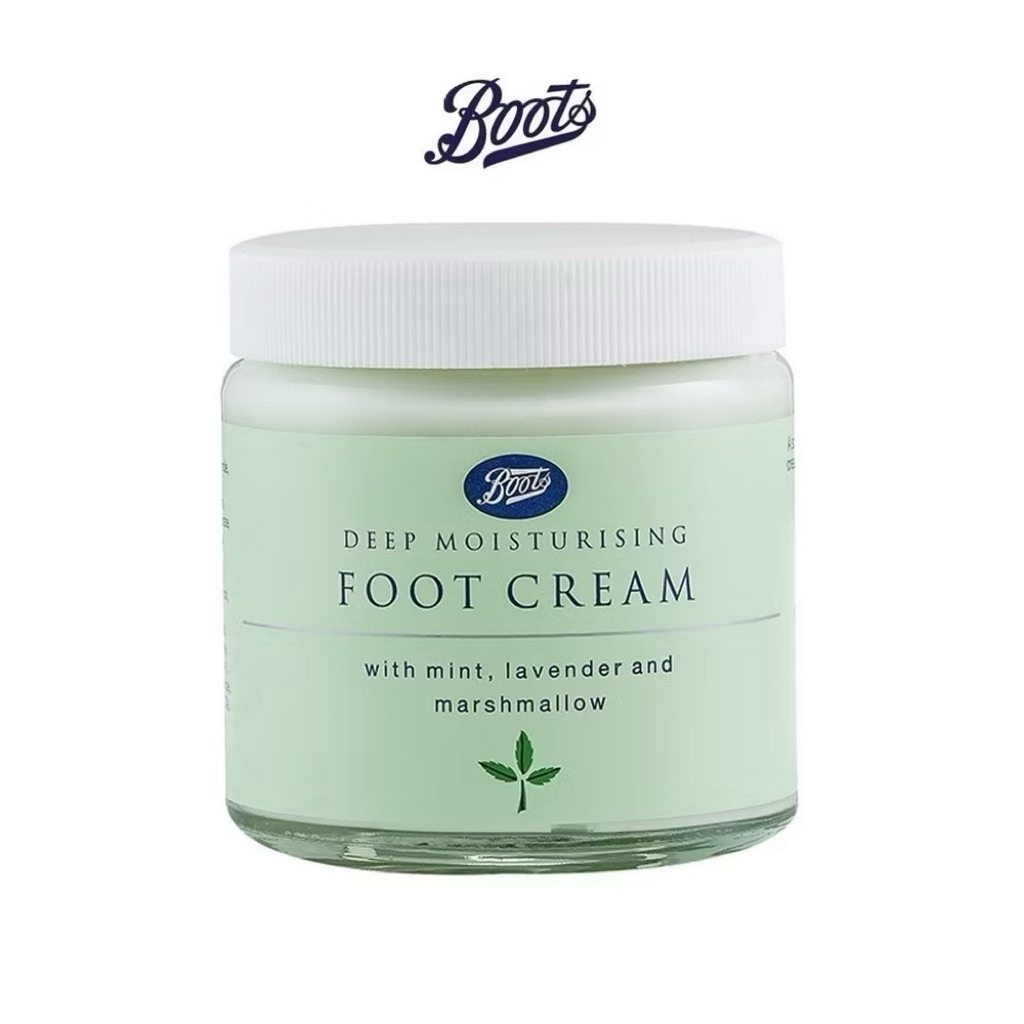 BOOTS FOOTCARE บู๊ทส์ ฟูตแคร์ ดีพ มอยส์เจอไรซิ่ง ฟุต ครีม 100 มล.