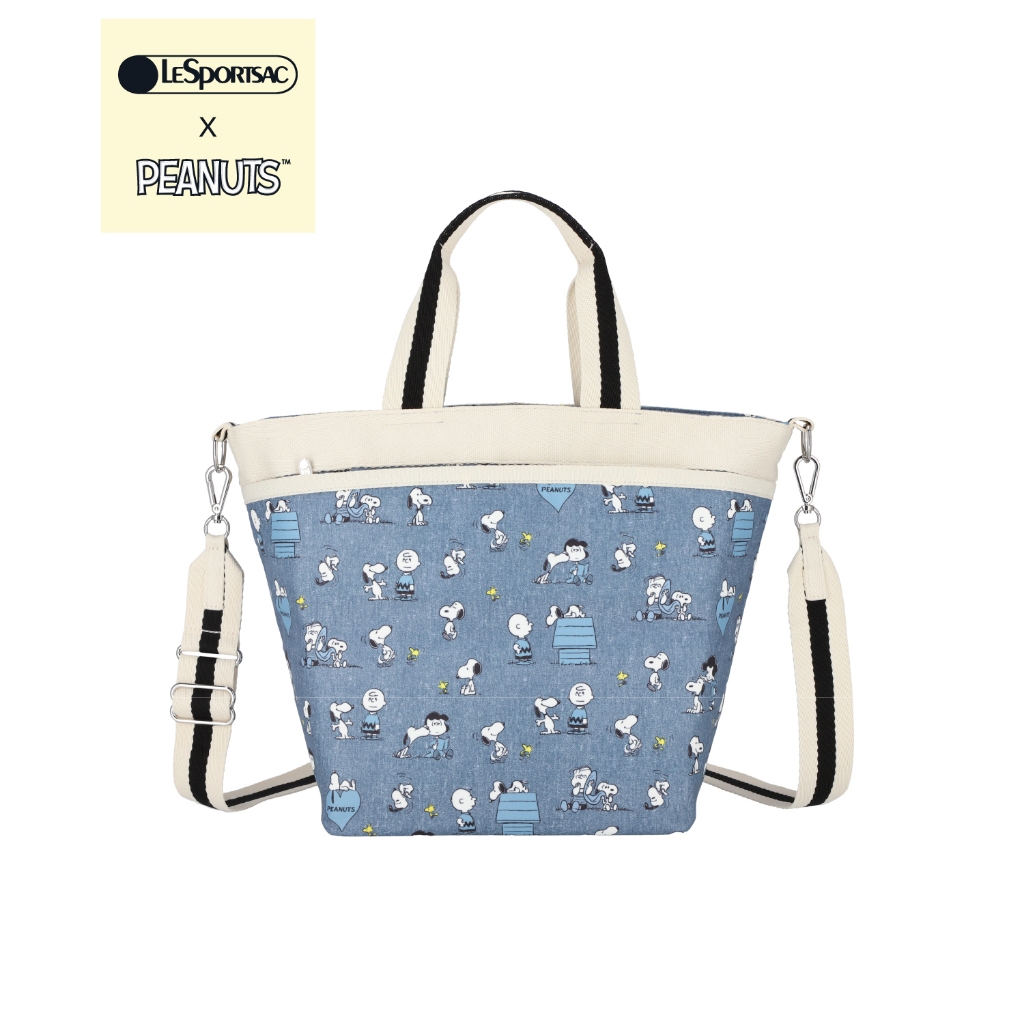 lesportsac Bucket Tote กระเป๋าโท้ท สะพายข้างและกระเป๋าทรงถัง Style 1116 Lesportsac x Peanuts