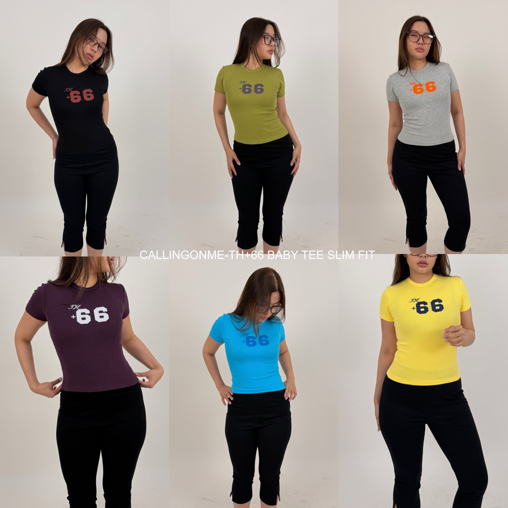 callingonme-TH+66 BABY TEE SLIM FIT เสื้อทรงสลิม เข้ารูป body fit (limited collection)