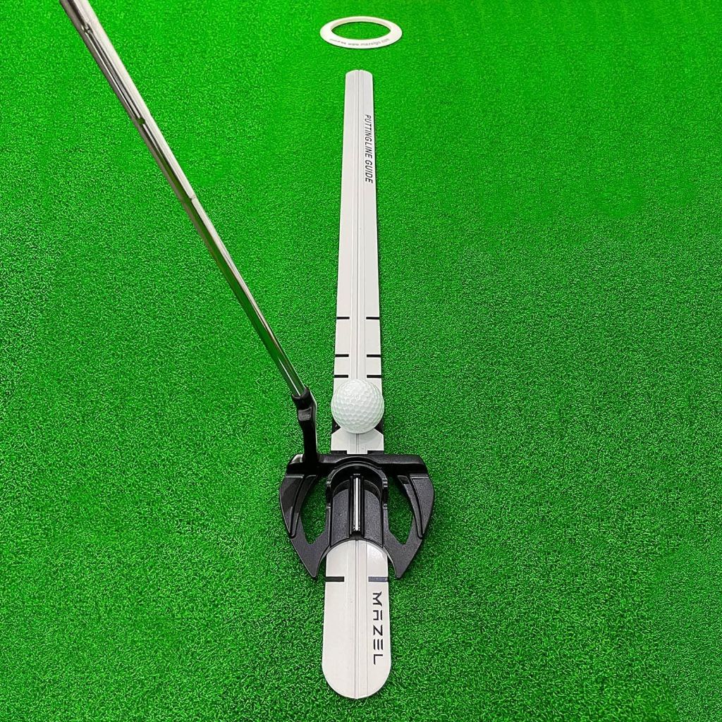อุปกรณ์ฝึกซ้อมพัตต์ MAZEL Golf Putting Alignment Rail Putting Line Guide