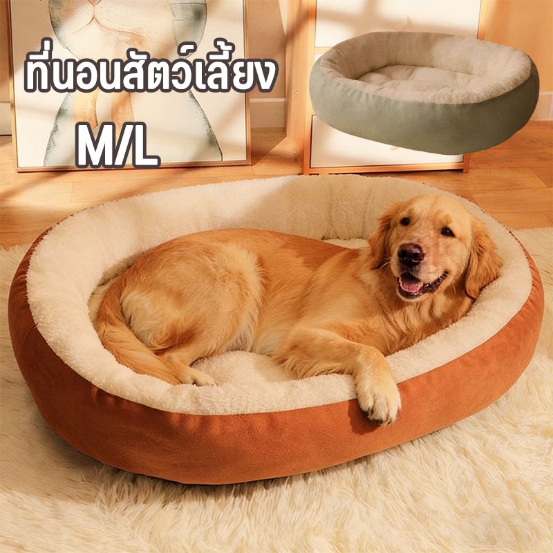 【จัดส่งตอนนี้】ที่นอนขอบตั้ง ที่นอนสัตว์เลี้ยง ที่นอนแมว เตียงสุนัข เบาะสัตว์เลี้ยง M/L นุ่มสบาย  เพิ่มความสูง