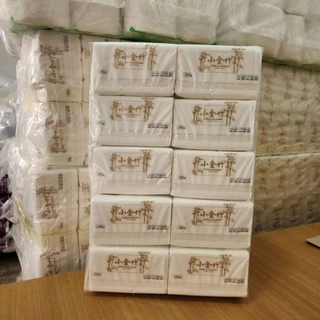 [10หิ้ว100ห่อ!!!]กระดาษทิชชู่ไผ่ทองน้ำตาล ยกมัด10หิ้ว100ห่อ แบบหนา ทิชชู่แบบดึง