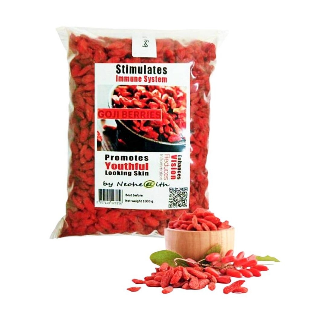 โกจิเบอร์รี่ เก๋ากี้ เม็ดใหญ่ (Dried Goji Berries) 1000 กรัม (1 kg)