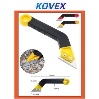 KOVEXมีดขูดลอกยาแนว(ถอดเปลี่ยนใบมีดได้) มีดขูดร่องยาแนวกระเบื้อง เซาะร่องหินอ่อน แกรนิตโต้ กระเบื้อง
