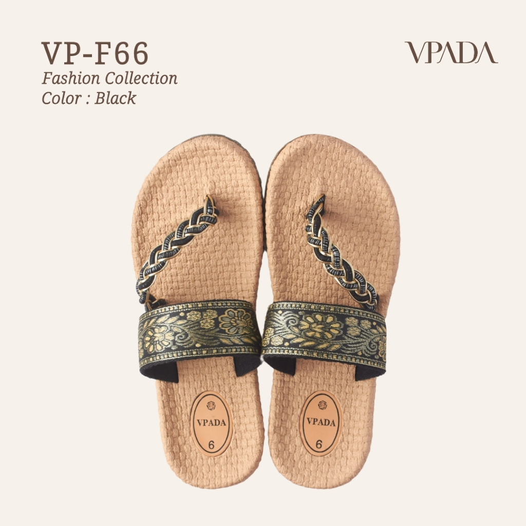 Vpada_sandals_VP-F66 Fashion Collection รองเท้าแตะชายหาดแบน รองเท้าแตะแฟชั่น