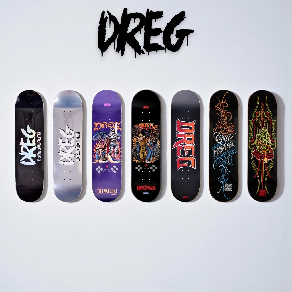 DREG Skateboard Deck | แผ่นเปล่าสเก็ตบอร์ดเดร็ค [สินค้าพร้อมส่ง]
