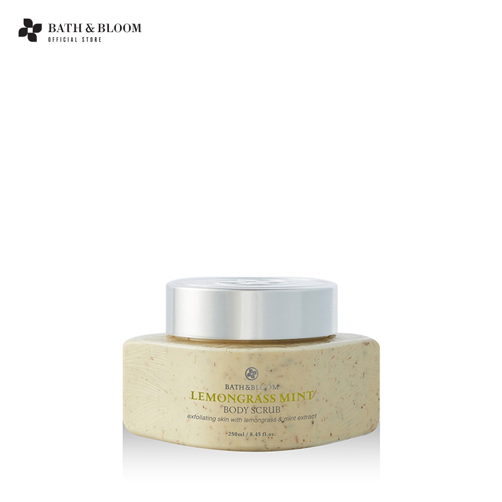 BATH & BLOOM Lemongrass Mint Body Scrub บาธ แอนด์ บลูม บอดี้สครับ ขัดผิว เพื่อผิวเนียน กระจ่างใส