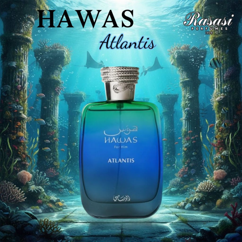 HAWAS Atlantis EDP by Rasasi perfume ของแท้💯