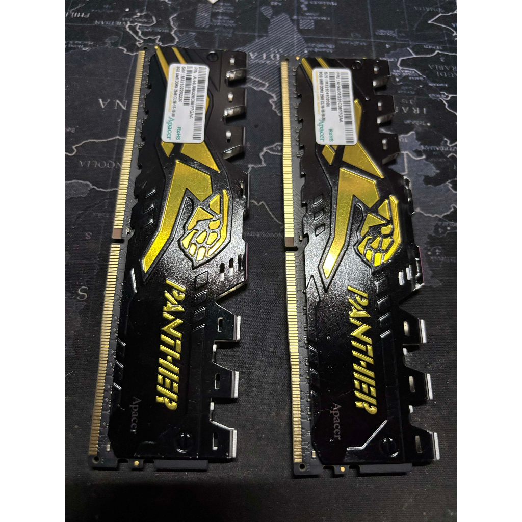 RAM DDR4(2666) 16GB (8GBX2) APACER PANTHER GOLDEN (AH4U16G26C08Y7GAA-2)