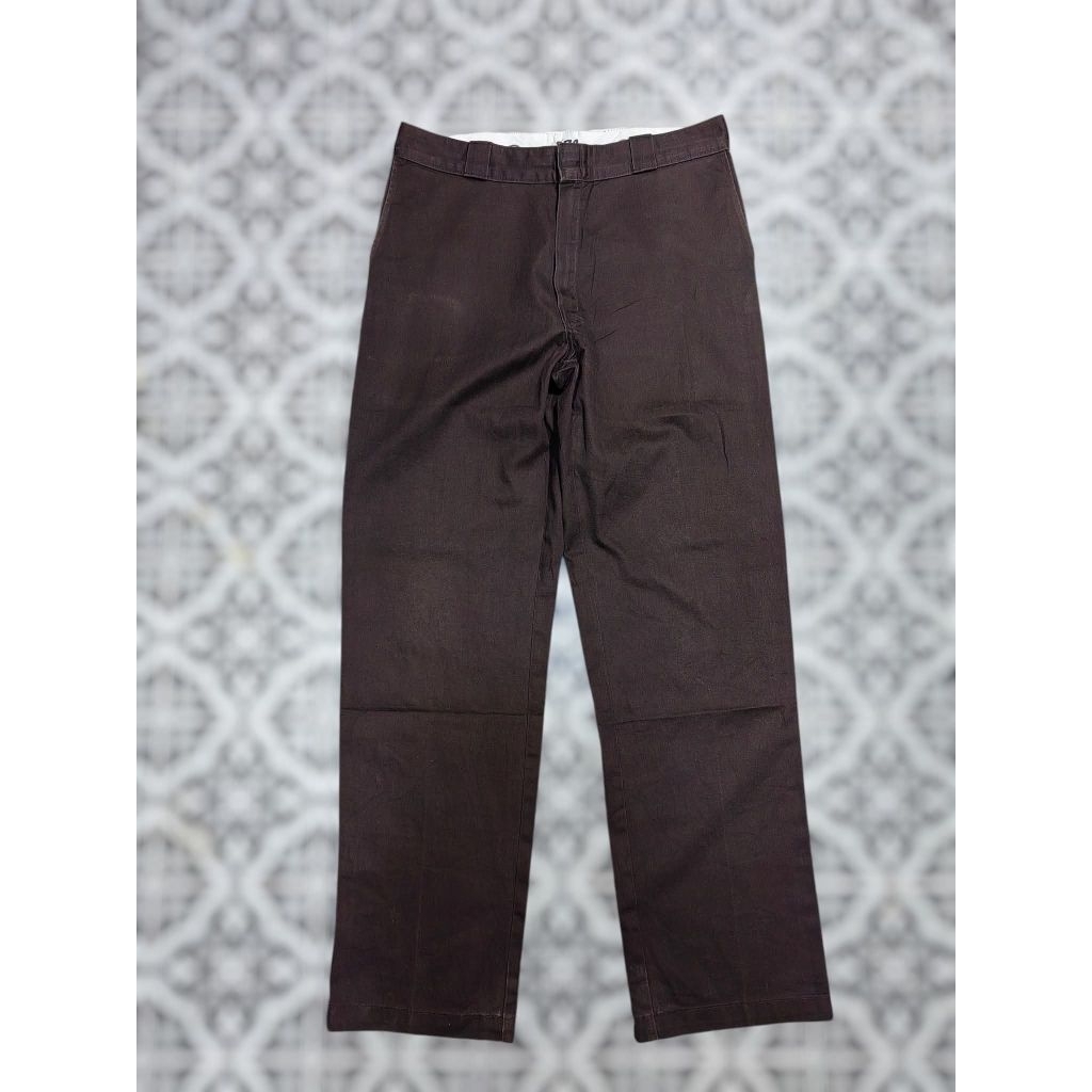 กางเกงดิ้กกี้​874แท้มือสองสีน้ำตาลเข้ม