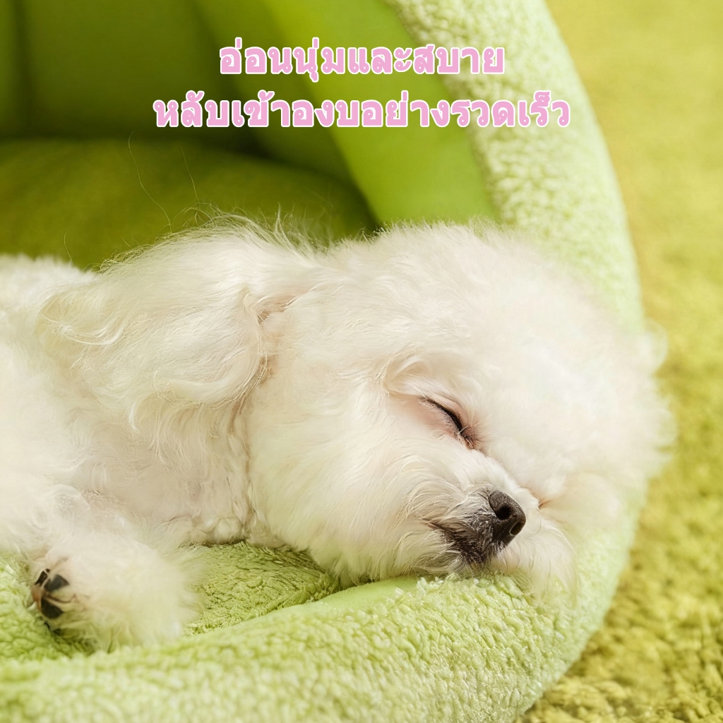 ที่นอนสุนัข แมว นุ่มสบาย กันลื่น บ้านแมว คอกแมว บ้านหมา เตียงหมา เตียงแมว เบาะสัตว์เลี้ยง คอนโดแมว ที่นอนแมว เตียงหมา - รูปที่ 3