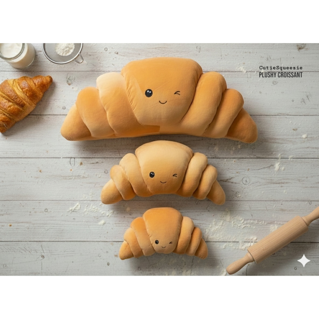 ตุ๊กตาครัวซองต์  Plushy Croissant