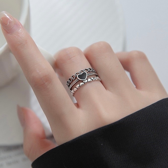 [พร้อมส่ง] แหวนลายหัวใจ | QF003 | THEPLIN