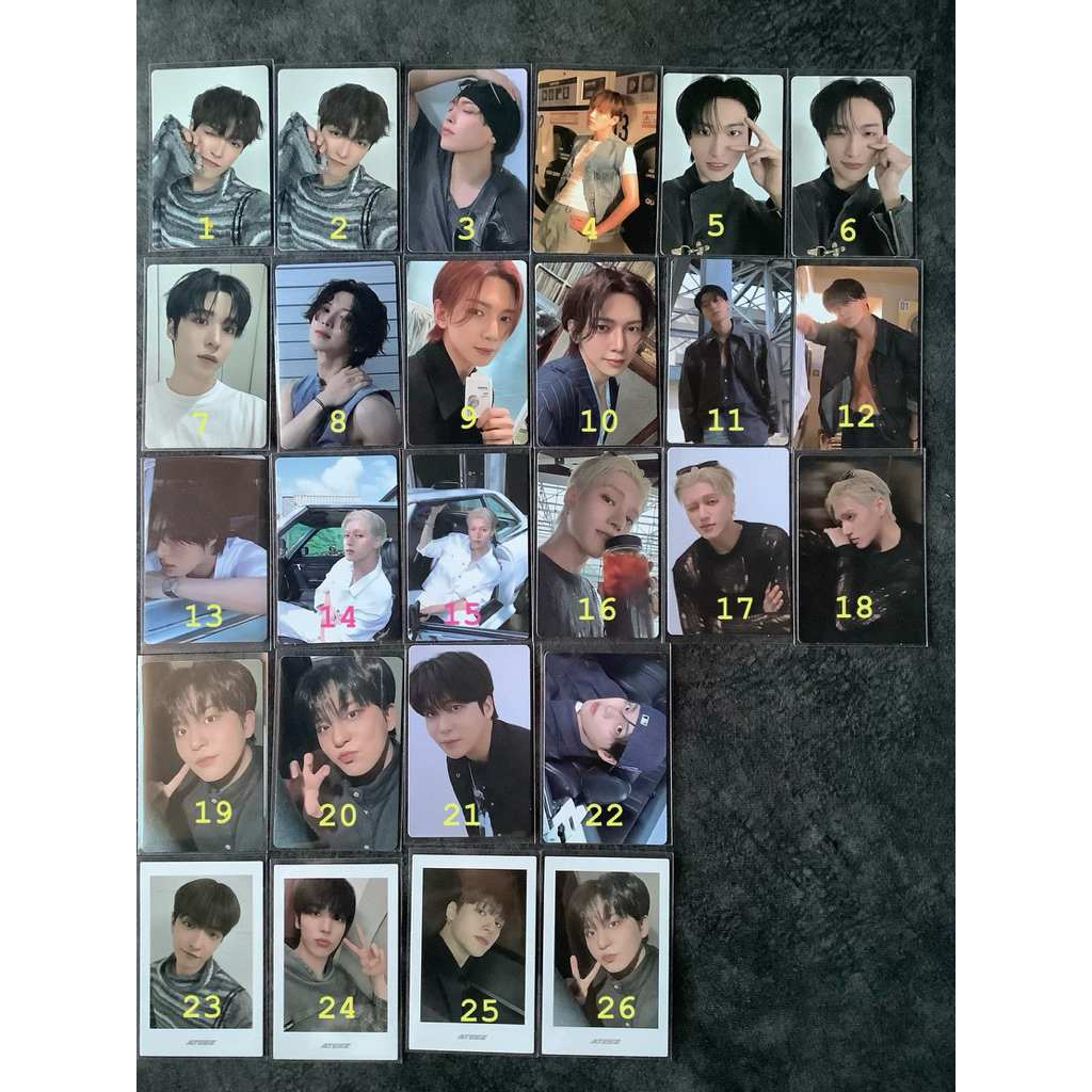 ❣️พร้อมส่ง❣️ATEEZ Photocard GOLDEN HOUR Part 3POCA Ver