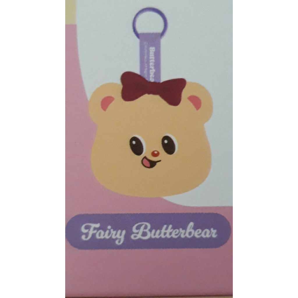 พวงกุญแจกระเป๋า Butterbear x 7-11  โบว์แดง
