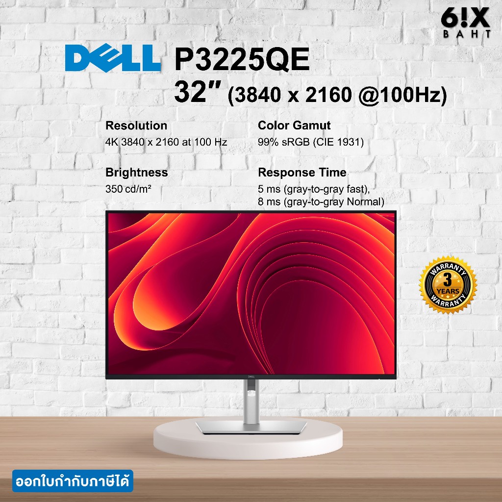 Dell Pro 32 Plus 4K USB-C Hub Monitor - P3225QE
