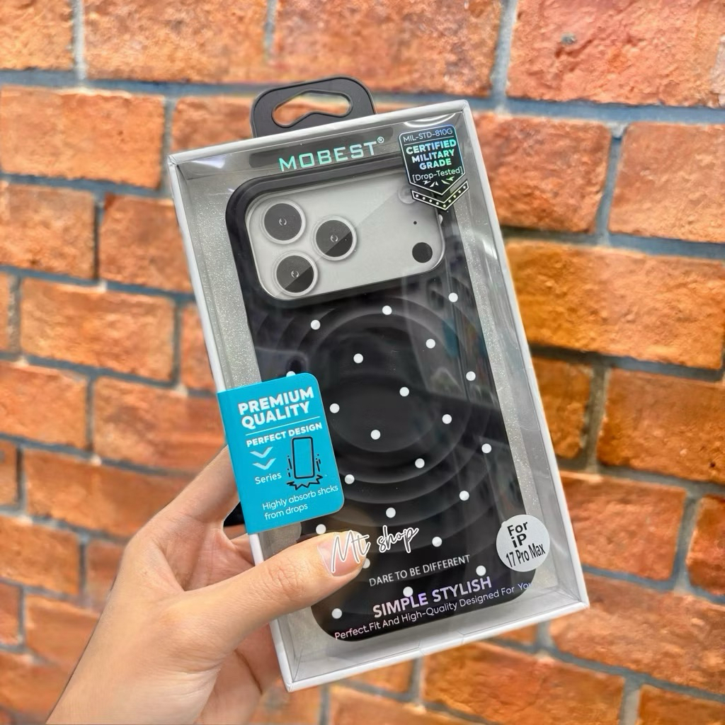 🎉Mobest Case เคสลายจุด มีแม่เหล็กชาร์จ สำหรับรุ่น iP 17 17pro 17promax 15 15promax 16promax