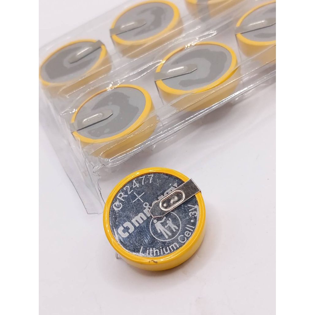 CR-2477 3v แบบขาลงปริ้น Panasonic ของแท้ Lithium คุณภาพสูง สำหรับอุปกรณ์อิเล็กทรอนิกส์
