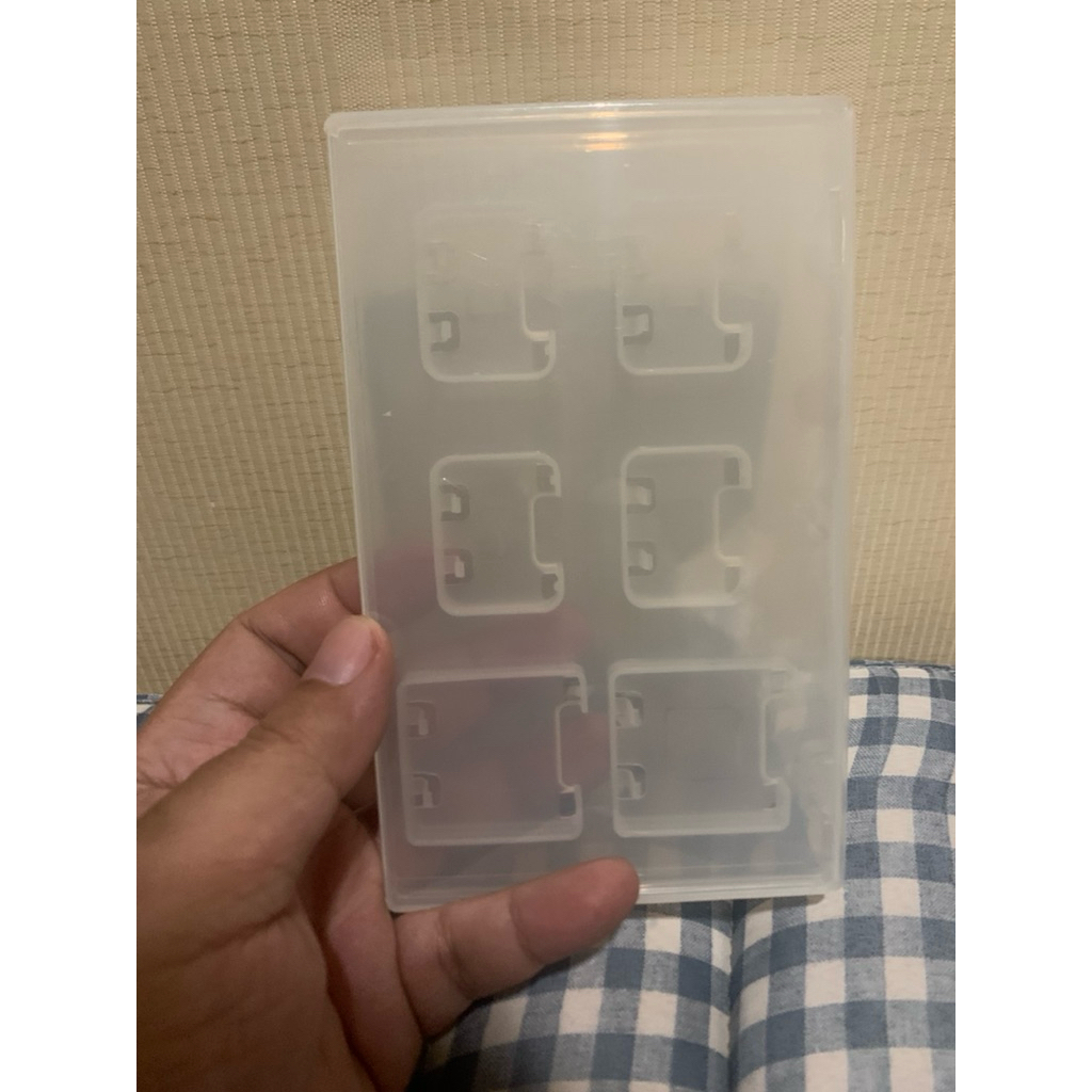 กล่องใส่ตลับเกมพกพา 6 ช่อง (Game Card Case) สำหรับ 3DS / NDS สีใส มองเห็นง่าย