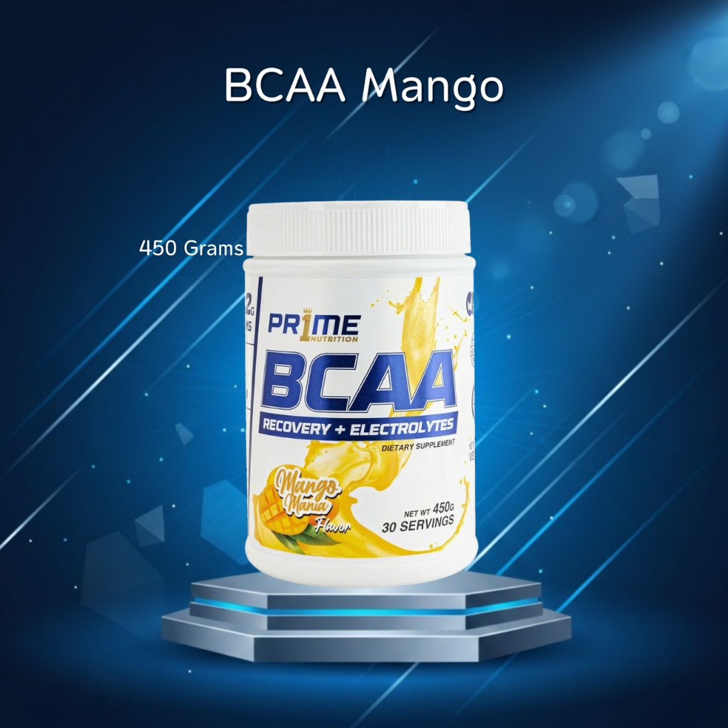 PR1ME บีซีเอเอ พลัส รสชาติ มะม่วง |  BCAAs Plus ,450 G.