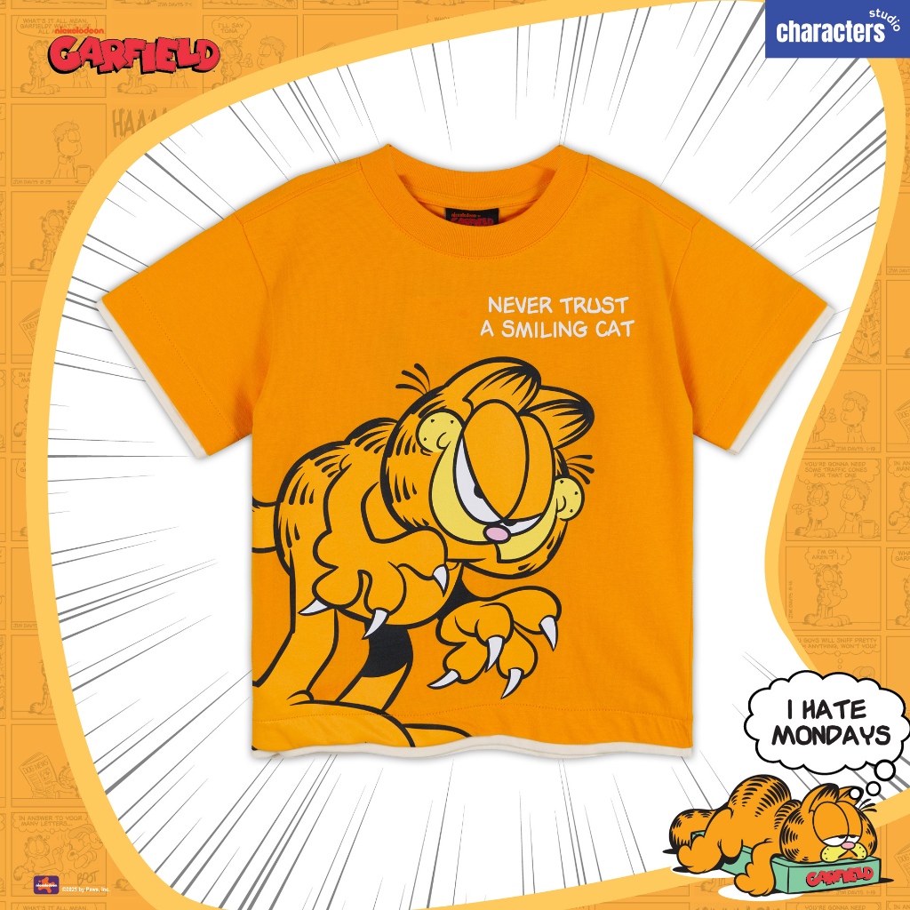 Garfield تيشيرت أطفال واسع قطن 100% — صورة 4