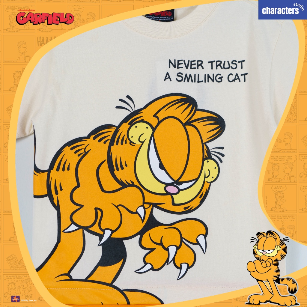 Garfield تيشيرت أطفال واسع قطن 100% — صورة 3