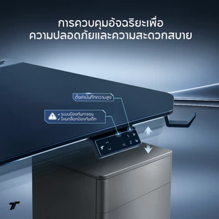 TTRacing Tivon โต๊ะปรับระดับไฟฟ้า Smart Standing Desk (Dual Motor) โต๊ะคอมพิวเตอร์ โต๊ะทำงาน Adjustable Electric Desk