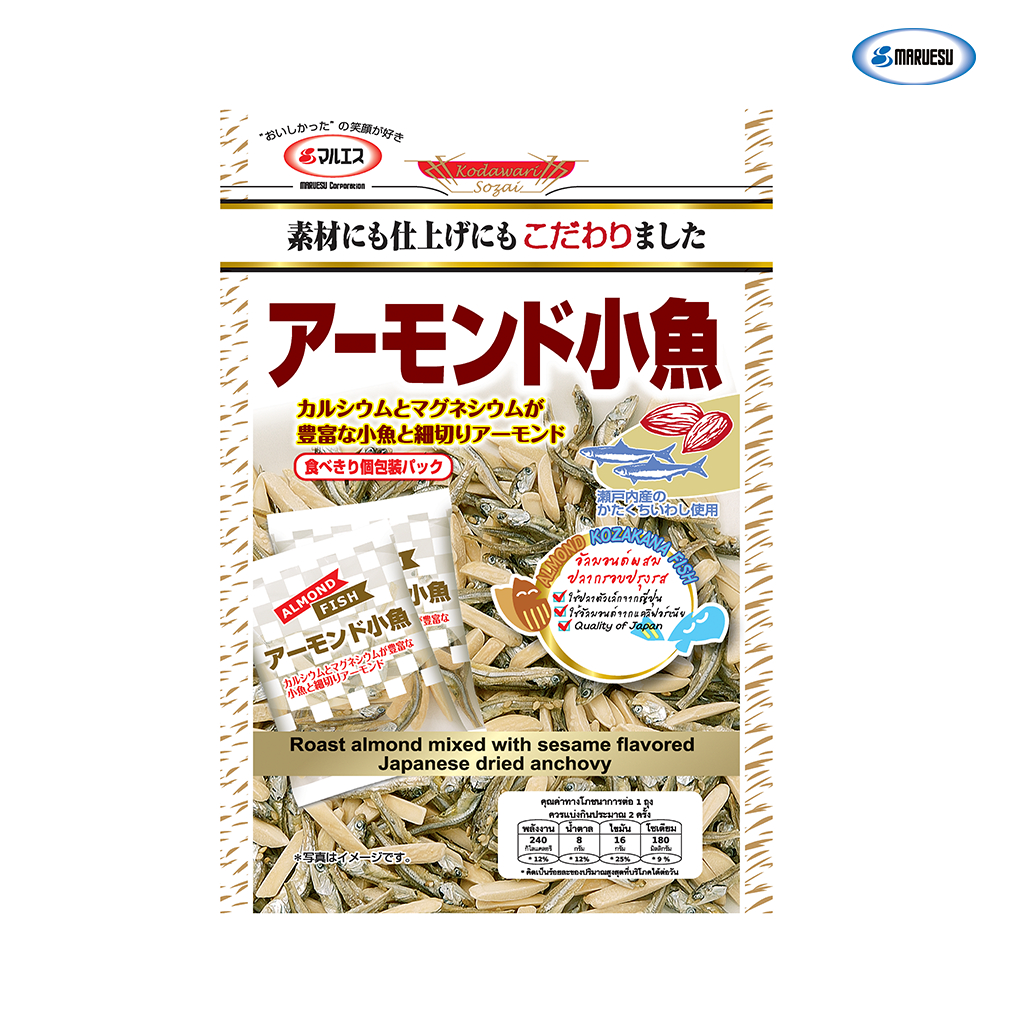 MARUESU Almond Kozakana Fish 42 g.