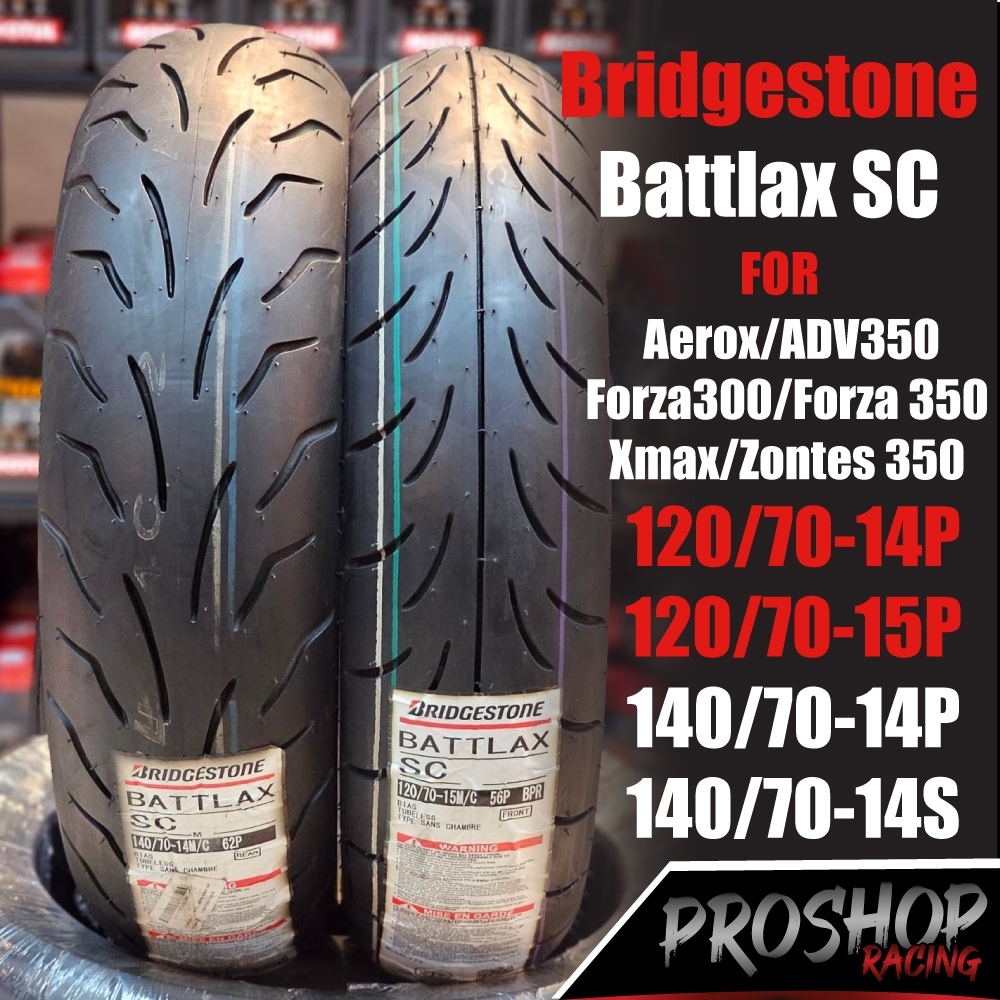 ยาง Bridgestone Battlax SC สำหรับ Xmax New Forza 300 Forza 350 ADV350 Zontes 350