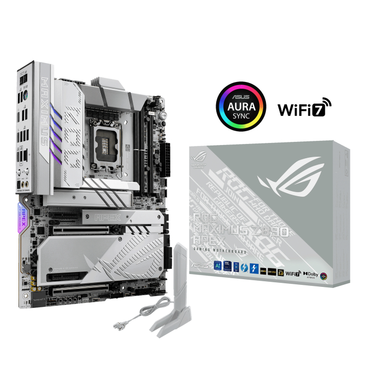 MAINBOARD (เมนบอร์ด) ROG MAXIMUS Z890 APEX LGA1851 DDR5 Wi-Fi 7 Thunderbolt ATX