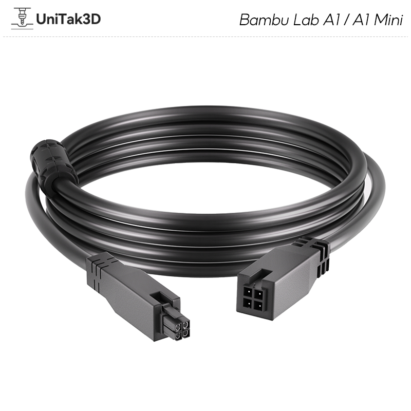 UniTak3D 3D Printer สายต่อพ่วง for bambu Lab AMS Lite 1M 4-pin สายต่อพ่วง for bambu Lab A1/A1 Mini 3