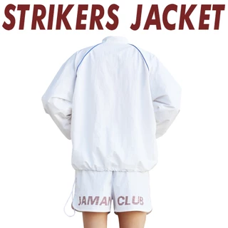 JAMANBKK / STRIKERS JACKET(Pre-order เฉพาะสีดำ ส่งของ 24/08/69)(สีขาวพร้อมส่ง) / เสื้อแจ็คเก็ตผ้าไนลอน