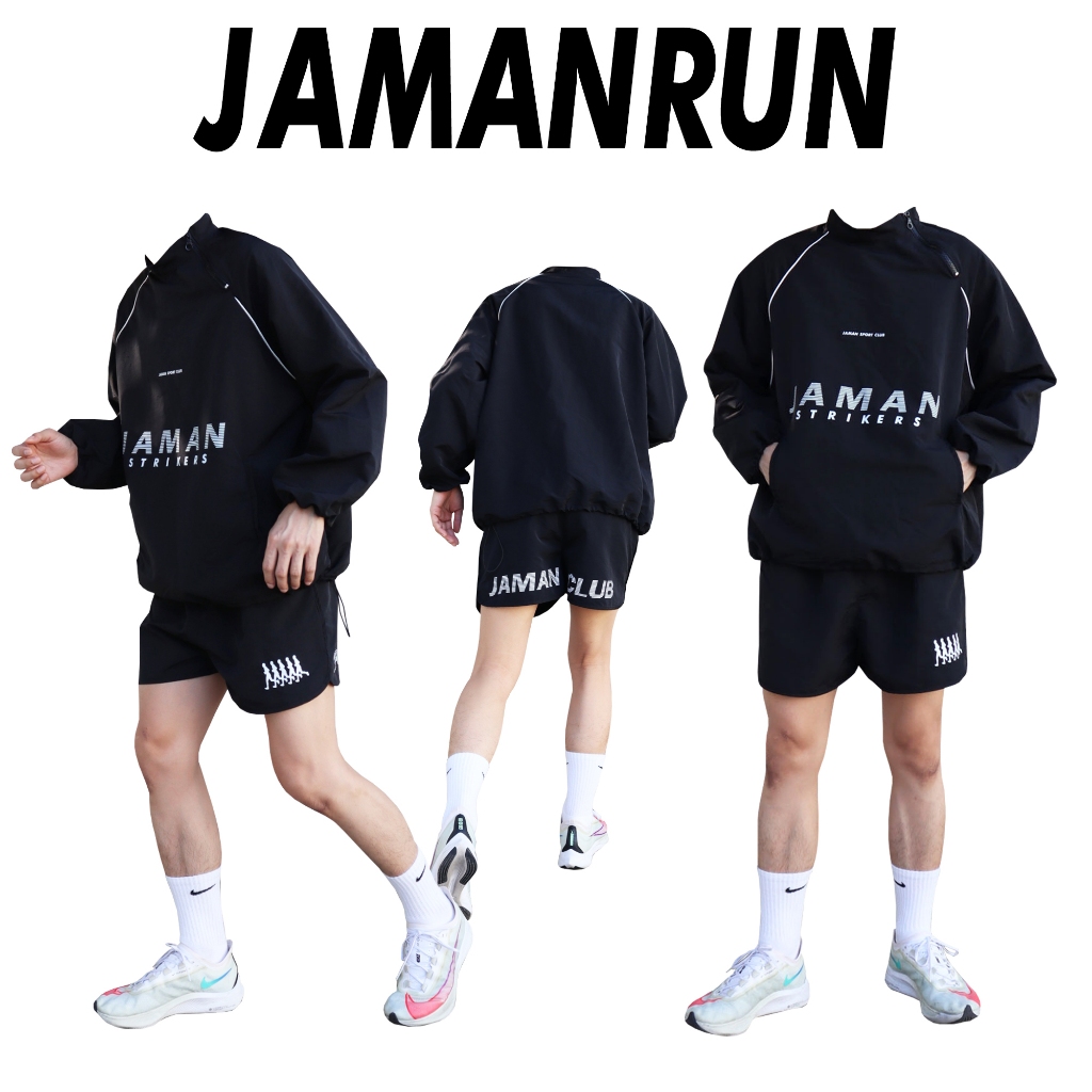 JAMANBKK / JAMANRUN / กางเกงขาสั้นผ้าไนลอน(วิ่ง , ออกกำลังกายอื่นๆ)