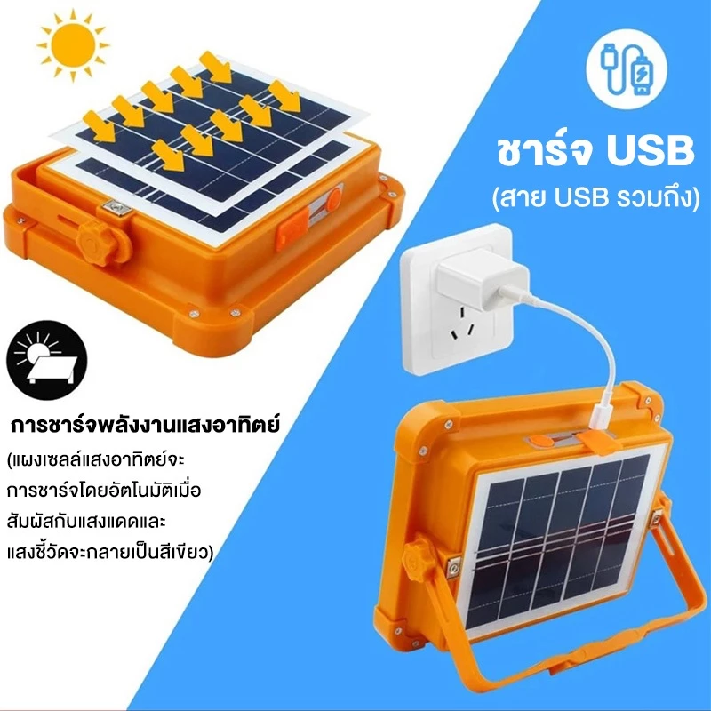 EEKOO ไฟแคมป์ปิ้ง LED โซล่าเซลล์ ชาร์จ USB ได้ กันน้ำ IP68 ไฟฉุกเฉินสว่างมาก พกพาสะดวก ใช้ตั้งแคมป์ เดินป่า ดับไฟ thumbnail 8