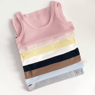 🍒Ninamee เสื้อกล้ามคอยู อก30-42 นิ้ว ทรงสวย ผ้ายืดใส่สบาย เสื้อกล้ามคอเว้า เสื้อกล้ามผู้หญิง เสื้อซับใน#NN78