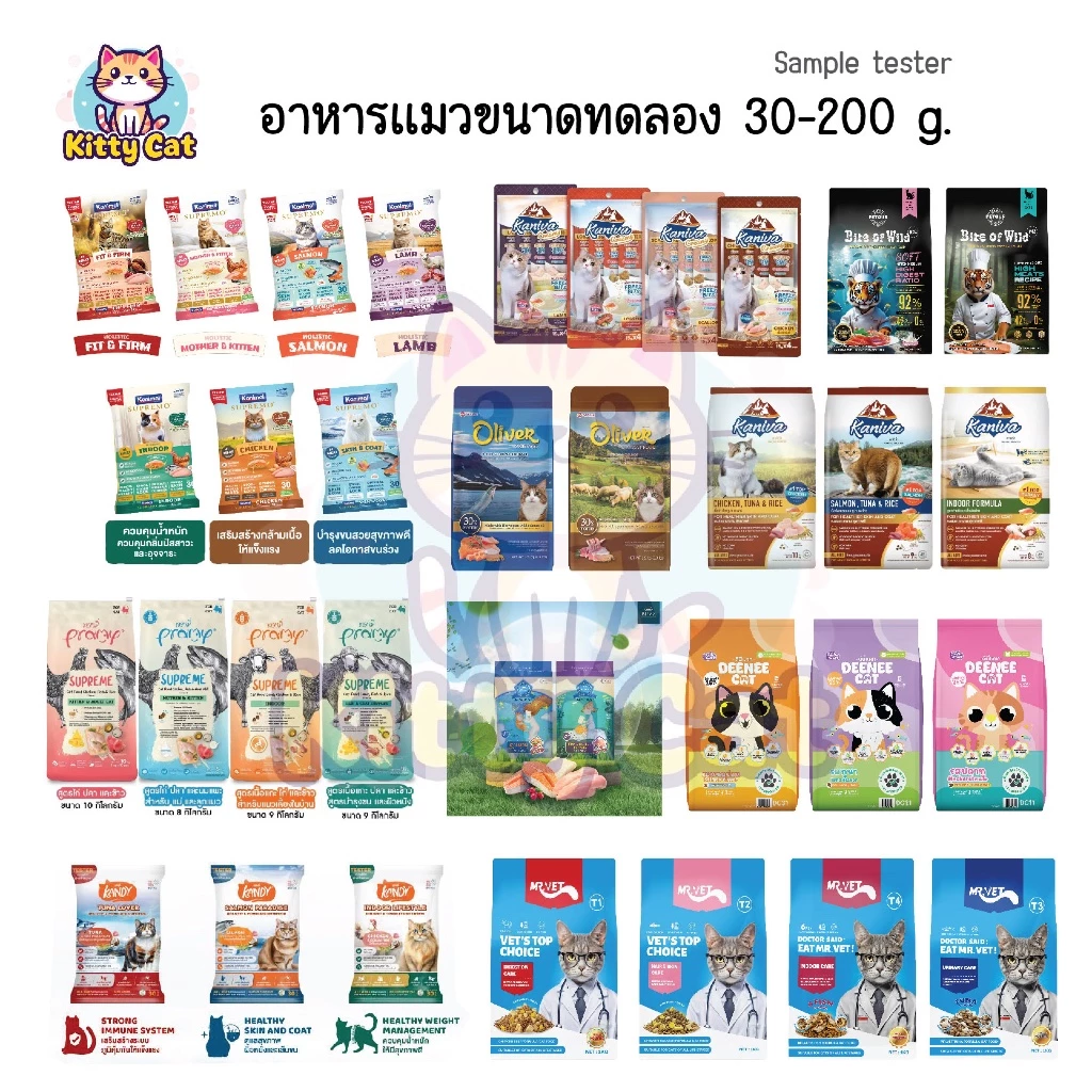 [ของแมว] Kaniva Buzz Supremo 30-50 กรัม อาหารเม็ด คานิว่า สำหรับแมว ขนาดทดลอง